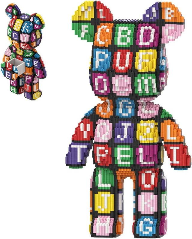 6800Pcs Letter Brick Bear Kit Collectible Display Toy Adult Kids Gift
