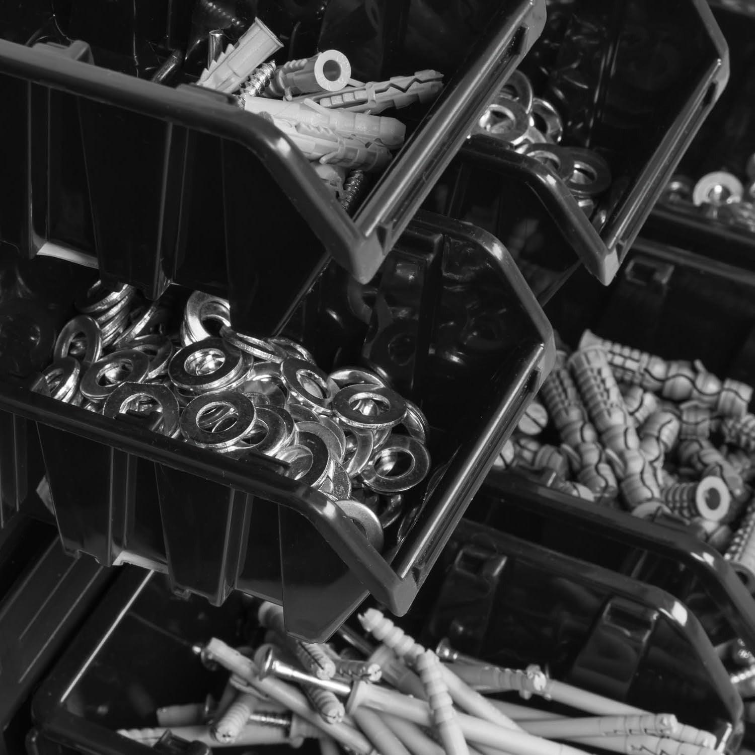 Garage Pegboard Storage Bins Wall Mount Workshop Organizer Rack