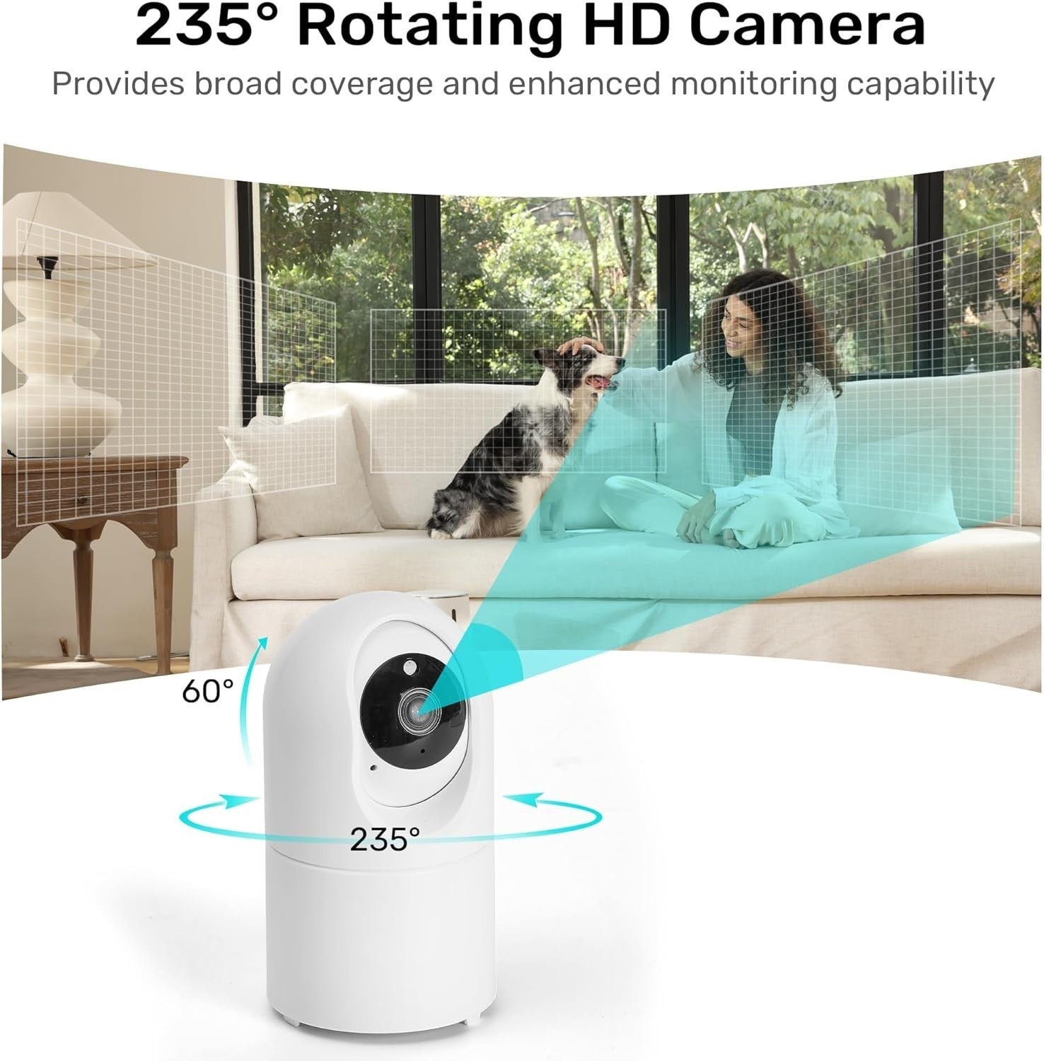 Smart Cat Feeder with Camera 1080P WiFi App Control 2 Way Audio