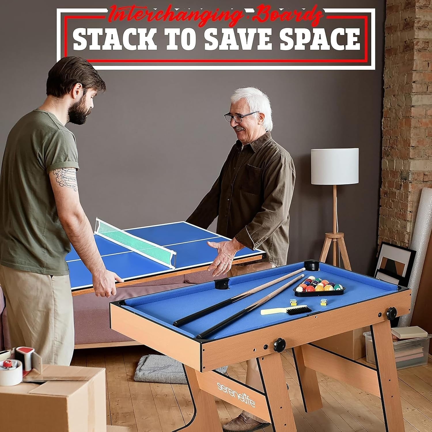 5-in-1 Multi Game Table Foldable Arcade Sports Table Family Fun