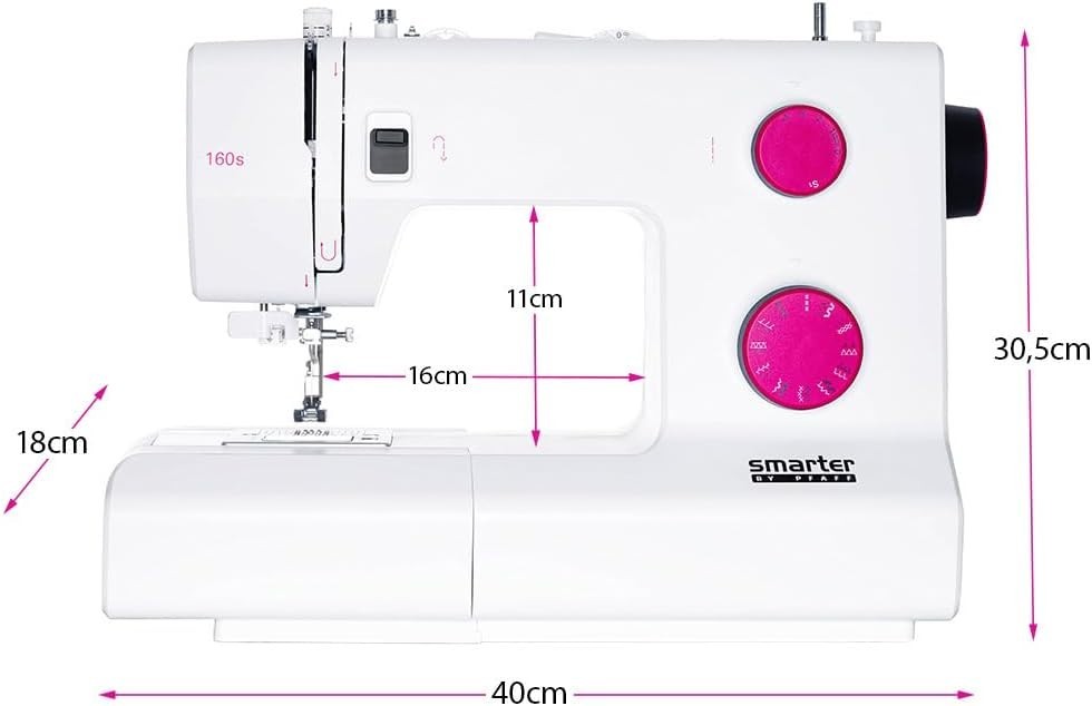 Sewing Machine Built In Needle Threader LED Hard Case 6mm Stitch