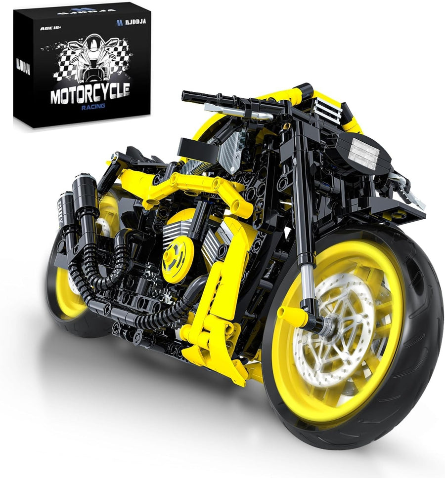 1:8 Scale Muscle Motorcycle Model with Kickstand & Realistic Details