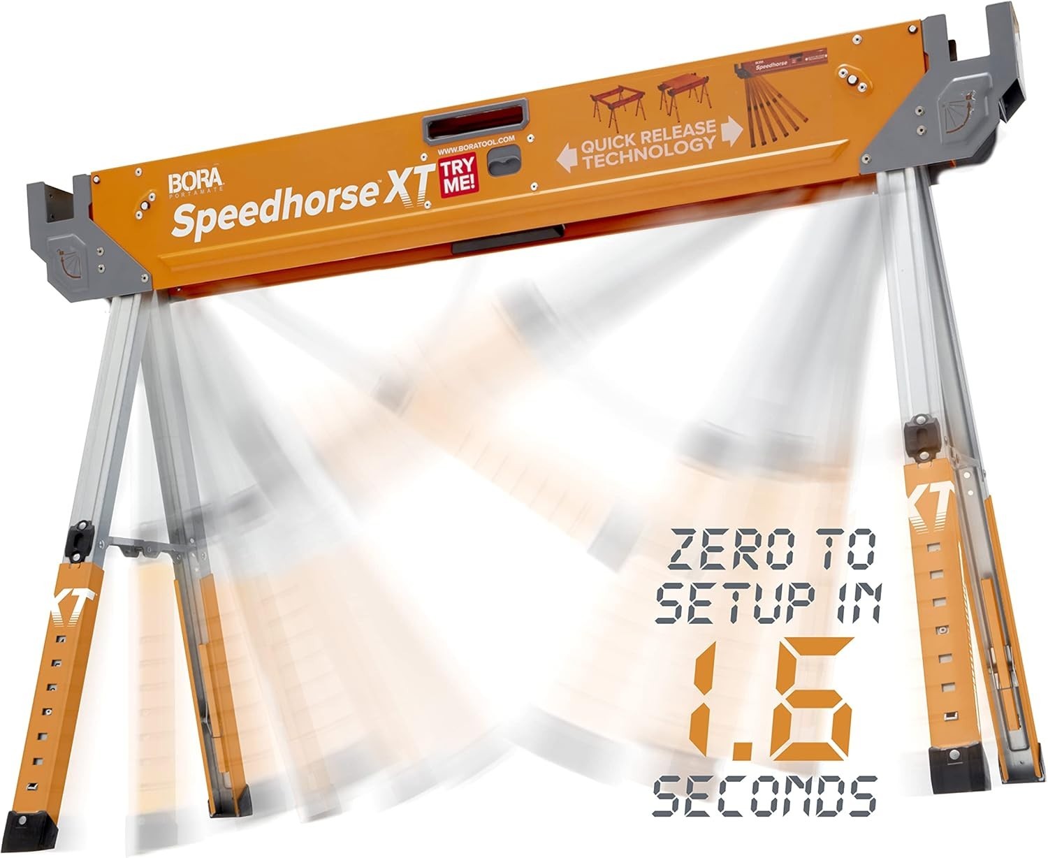 Speedhorse XT Sawhorses 2 Pack Adjustable 30–36" 1500lbs Each Heavy Duty
