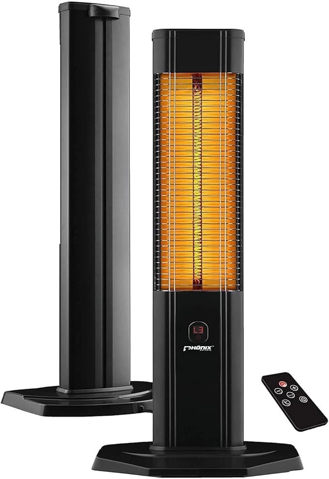 Infrared Carbon Heater 2500W Waterproof Remote Control Digital Thermostat