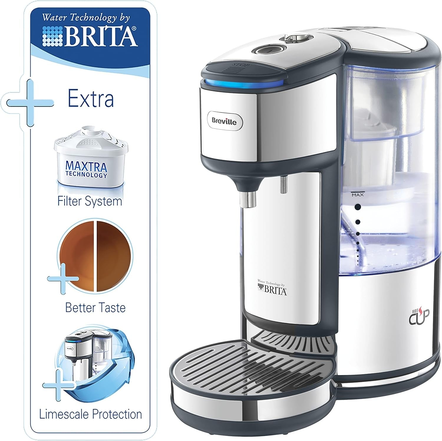 Instant Hot Water Dispenser 1.8L | 3kW Fast Boil Filter Touch Control