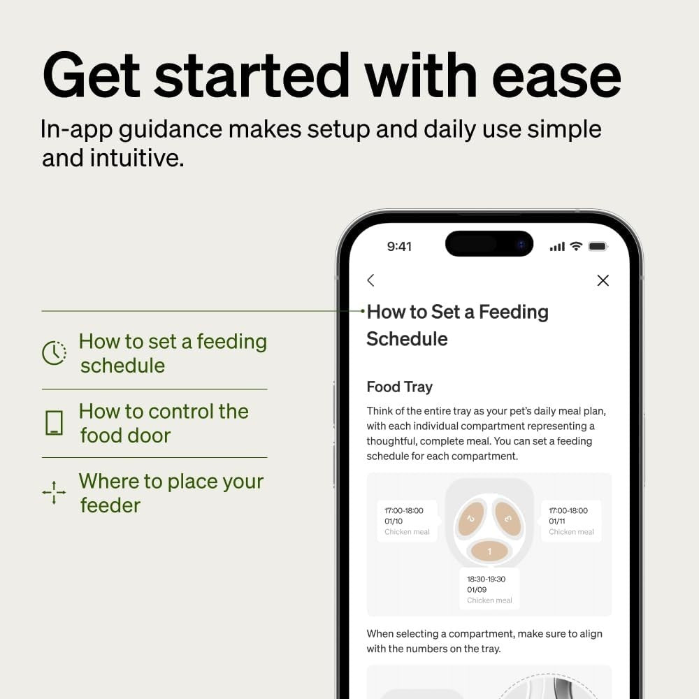 Automatic Wet Cat Feeder Refrigerated App Control 3 Meal Food Dispenser