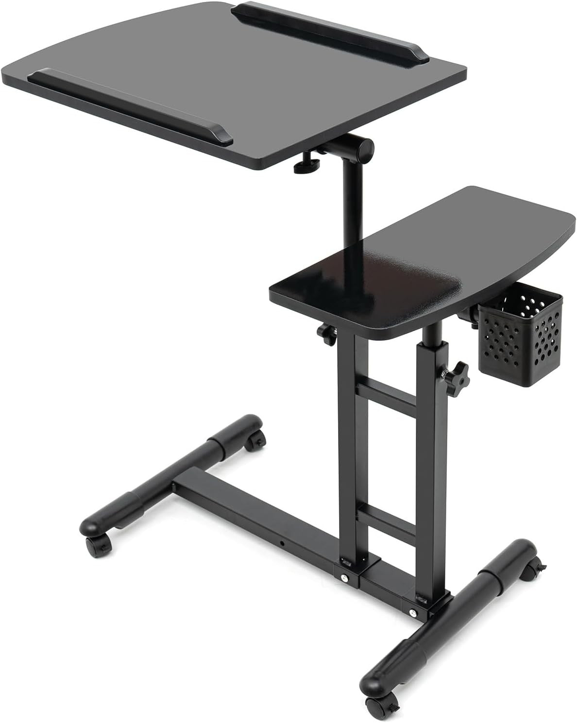 Tattoo Workbench Stand Portable Adjustable Armrest Dual Platform Studio Table