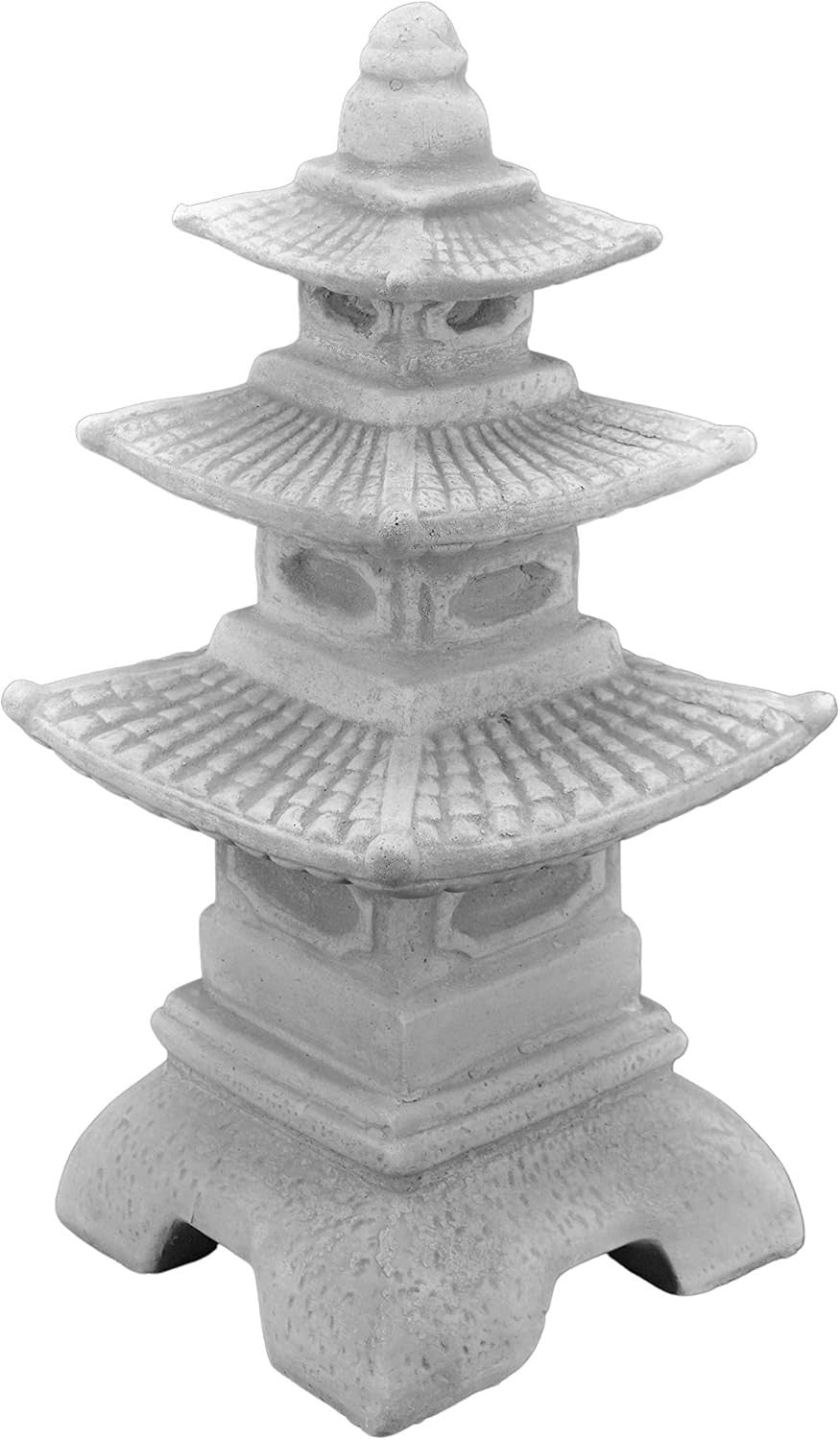Solid Stone Japanese Lantern 47cm Pagoda Garden Sculpture