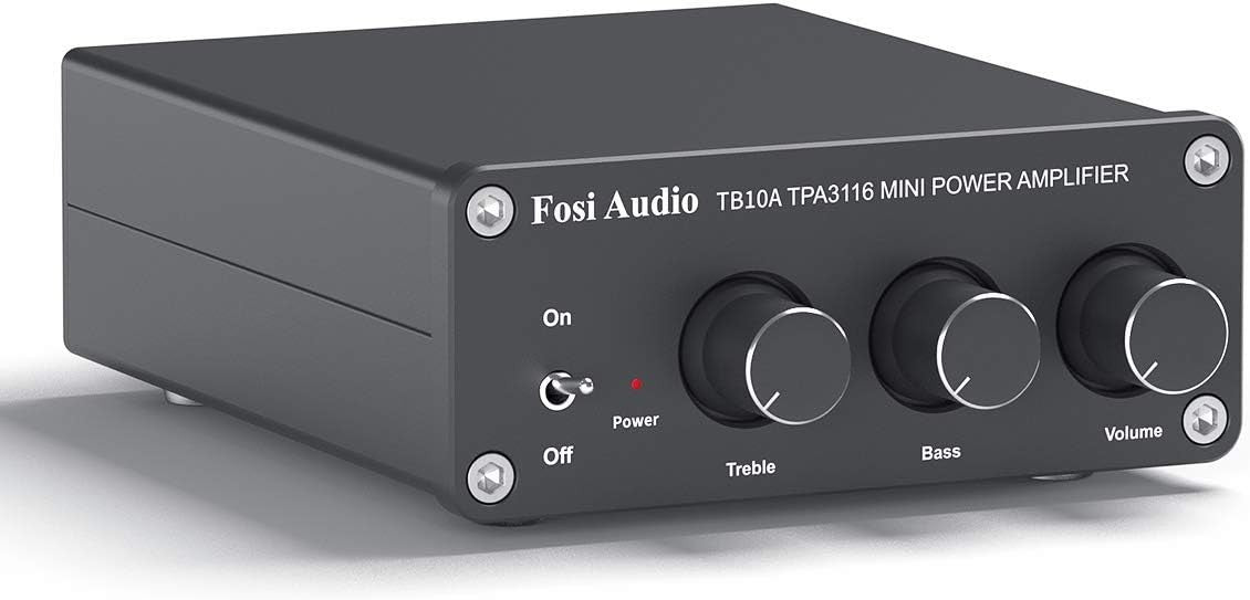 100W x2 Mini Stereo Amplifier HiFi Class D Speaker Amp Bass Treble