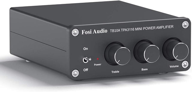 100W x2 Mini Stereo Amplifier HiFi Class D Speaker Amp Bass Treble