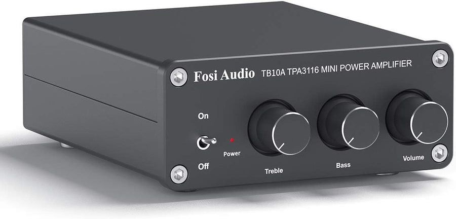 100W x2 Mini Stereo Amplifier HiFi Class D Speaker Amp Bass Treble