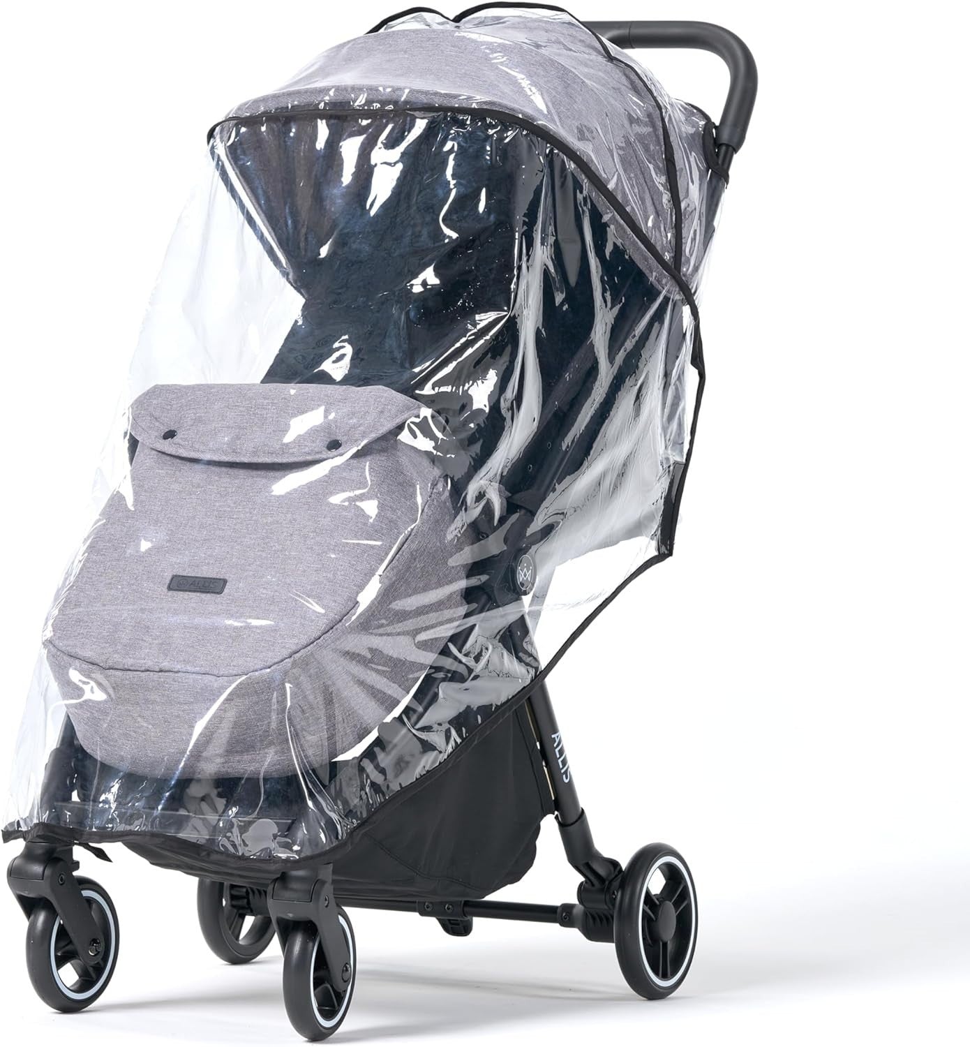 Auto Fold Baby Pushchair Lightweight From Birth 22kg Footmuff Grey