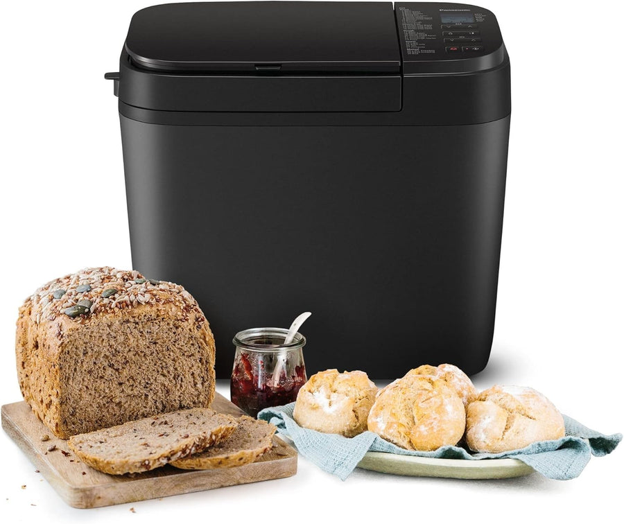 Automatic Bread Maker 30 Programs Nuts Dispenser Gluten-Free Black Stainless
