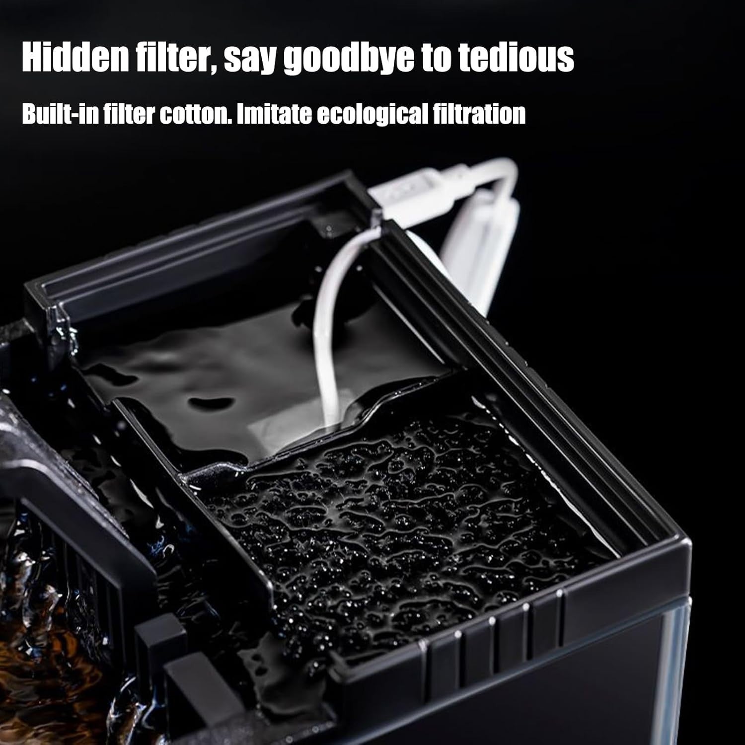 Small LED Fish Tank with Quiet Pump & Self-Cleaning | Desktop Aquarium