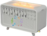 White Noise Sound Machine Night Light Flame Humidifier Bluetooth Speaker