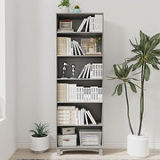 5/6 Tier Wooden Bookcase Tall Storage Shelving Unit for Home Office Display