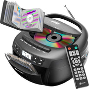 CD Cassette Player Boombox Bluetooth AM FM Radio USB AUX Remote Stereo