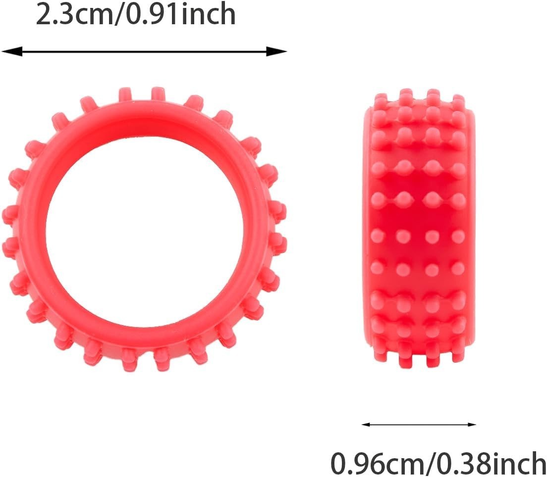 24pcs Silicone Sensory Rings Textured Tactile Fidget Toys Stress Relief