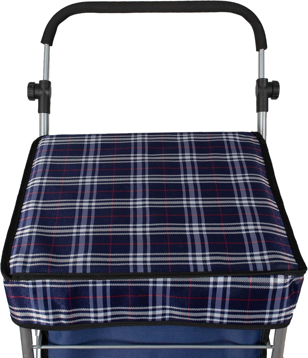 4 Wheel Shopping Trolley Cart 54L Lightweight Waterproof Large Capacity