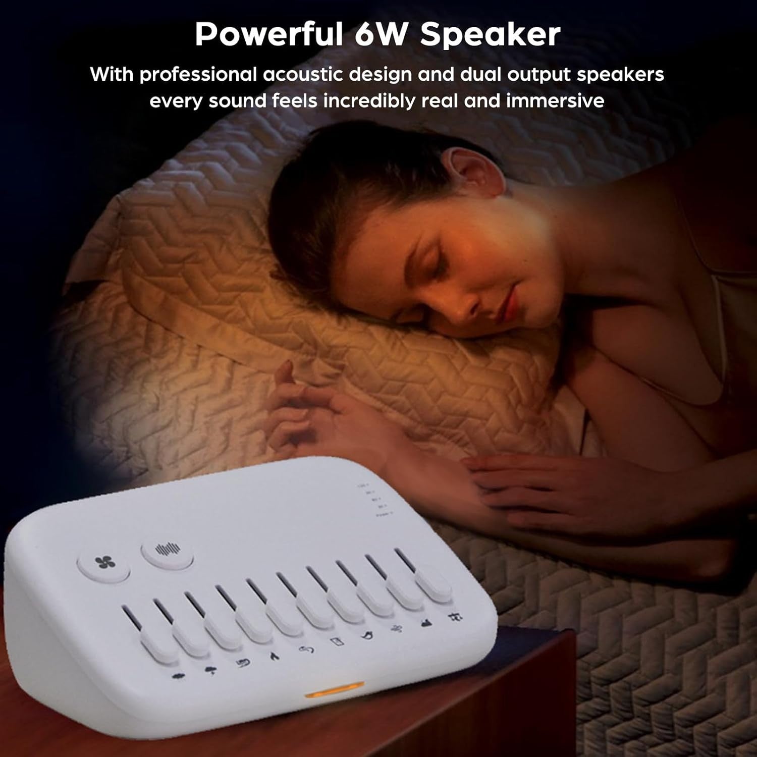White Noise Machine 10 Nature Sounds 288 Mix Timer Portable Sleep Aid