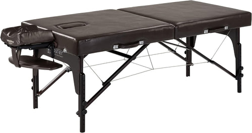 78cm Portable Massage Table | Supreme LX Spa Bed w/ 7cm Memory Foam Coffee
