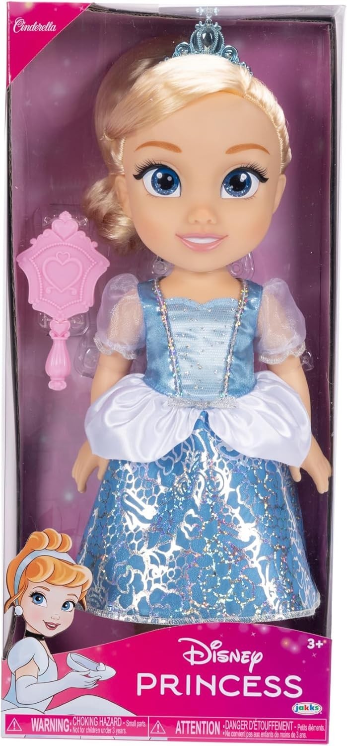 14in Princess Doll Glitter Eyes Shimmery Dress Tiara Shoes Brush