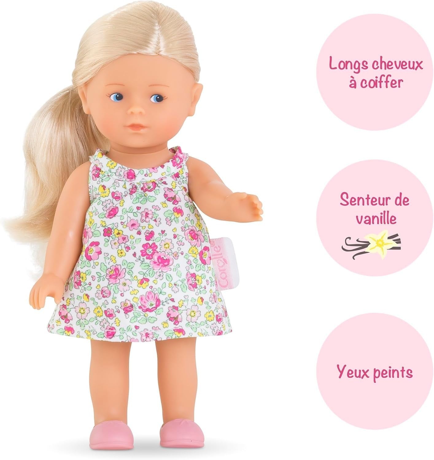 20cm Mini Doll Gift Set Vanilla Scent Floral Dress Extra Outfit