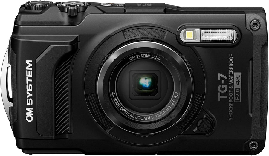 Waterproof 4K Digital Camera 12MP Shockproof Underwater Black