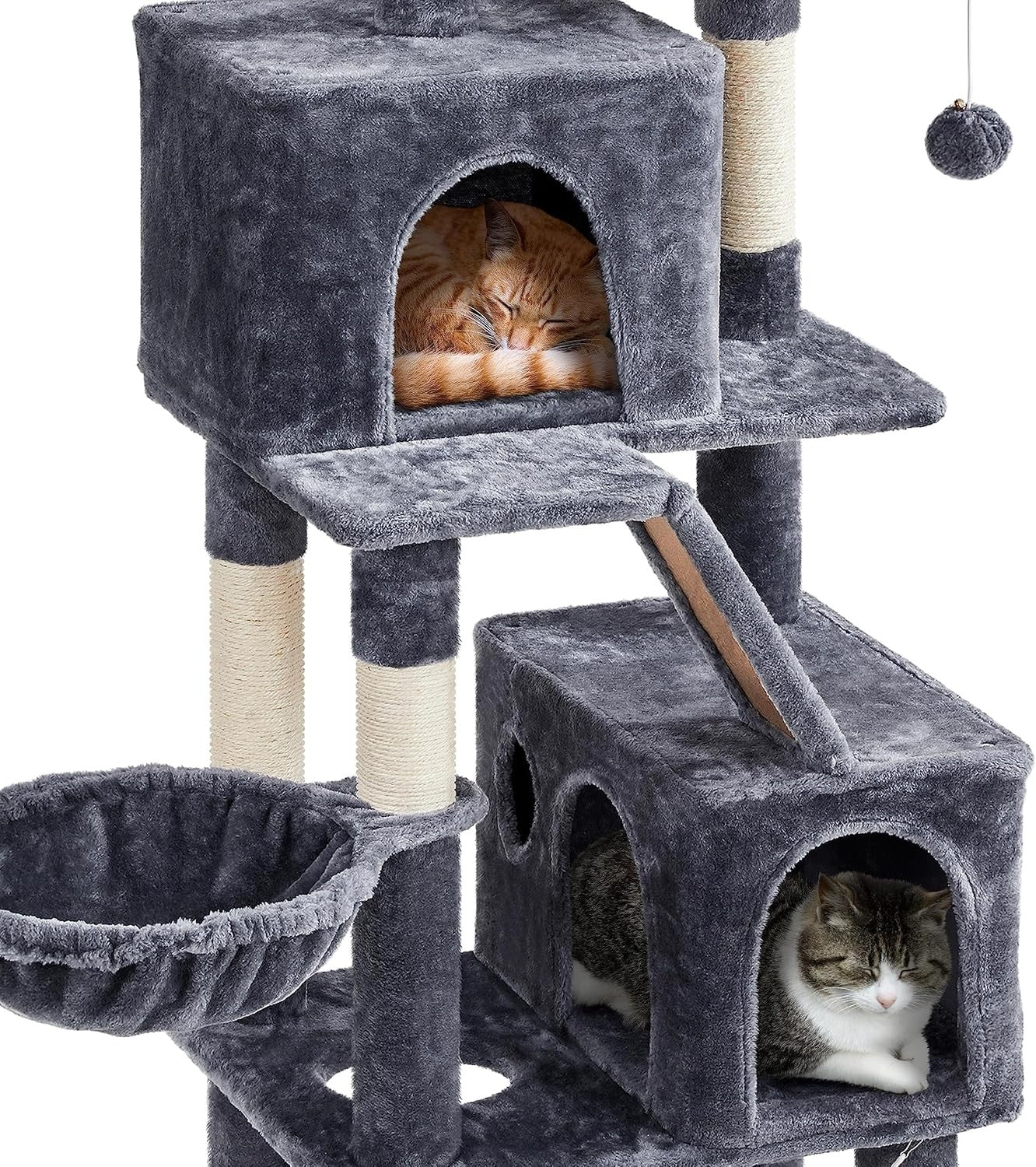 182cm Tall Cat Tree Tower Multi-Level Scratching Posts Condos Large Cats