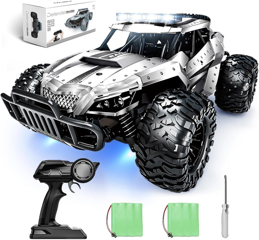 1:16 RC Monster Truck 25km/h for Kids & Adults, 4WD Off-Road Car w/ LED 2.4GHz