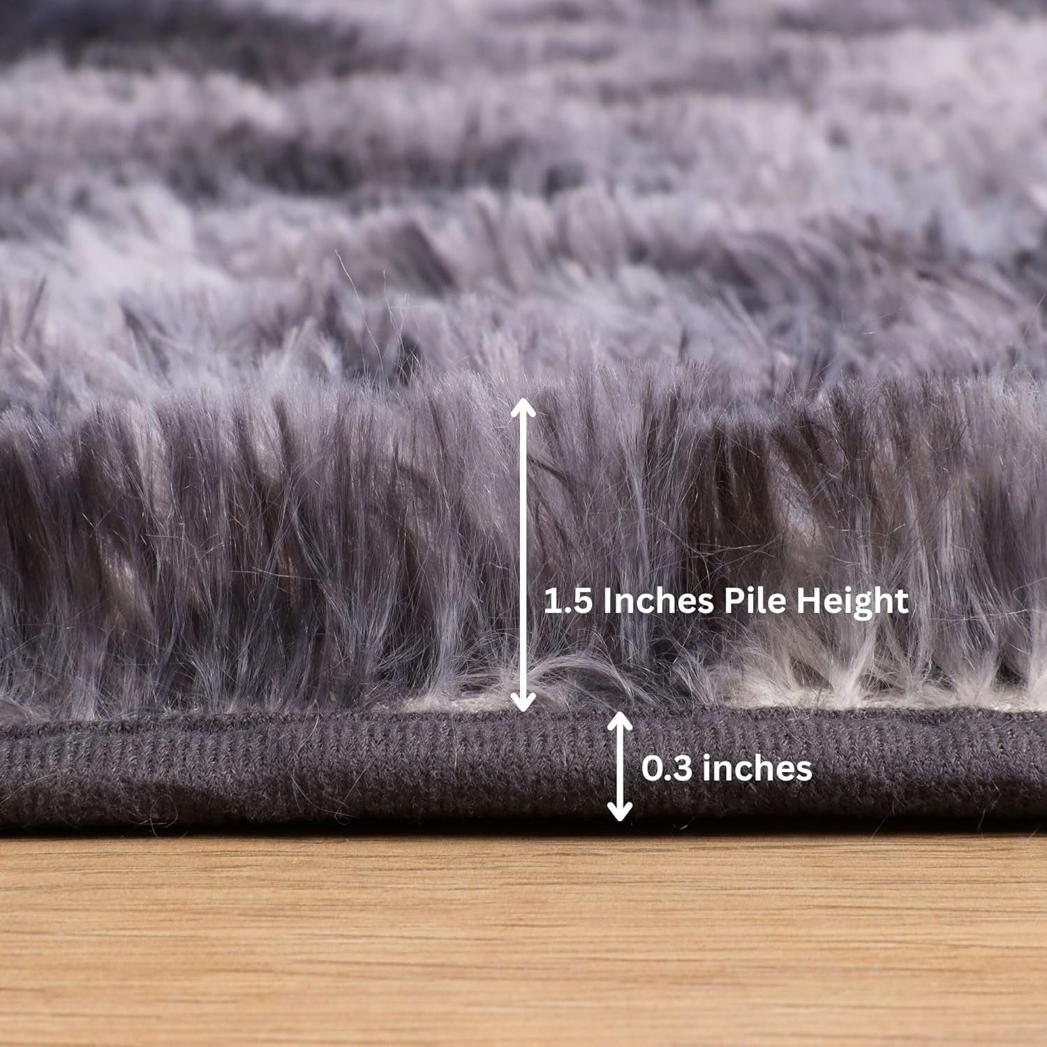Dark Grey Shaggy Rug 160x230cm Soft Thick Fluffy Non-Slip Large Carpet