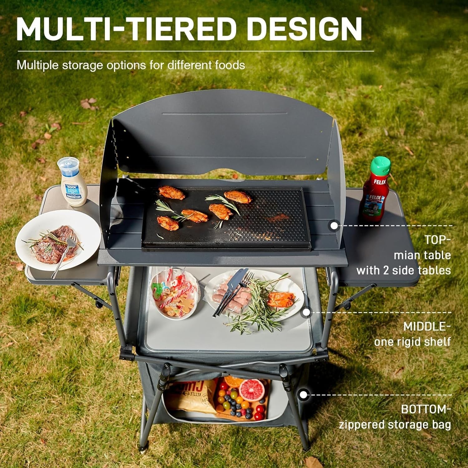 Lightweight Folding Camping Chair Aluminium Frame No-Setup Outdoor Seat