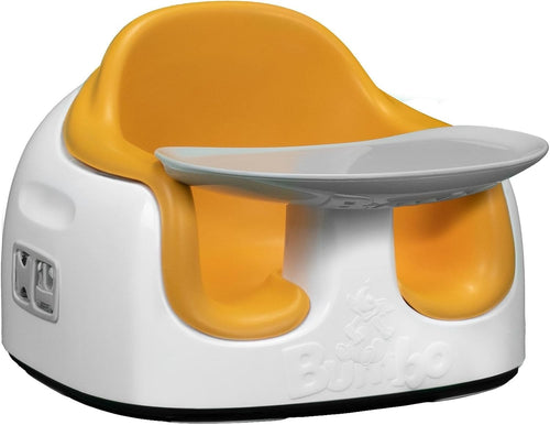 Adjustable Toddler Multi Seat Booster Chair w/ Tray Harness Compact Safe Yellow