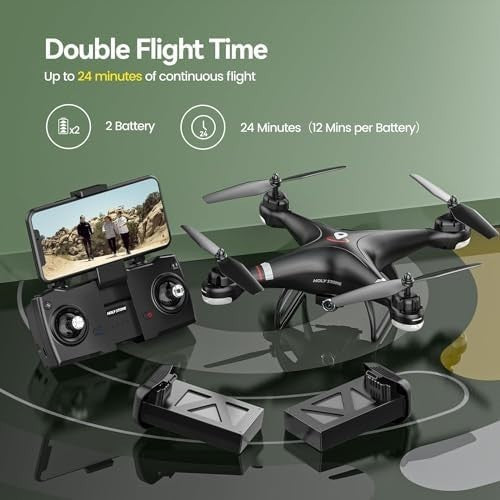 2K HD GPS Drone w/ Camera Auto Return Follow Me 26Min Flight Beginner FPV