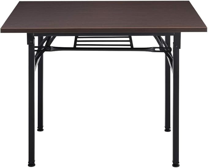 Folding Computer Desk Home Office Study Table Metal Frame Space Saving