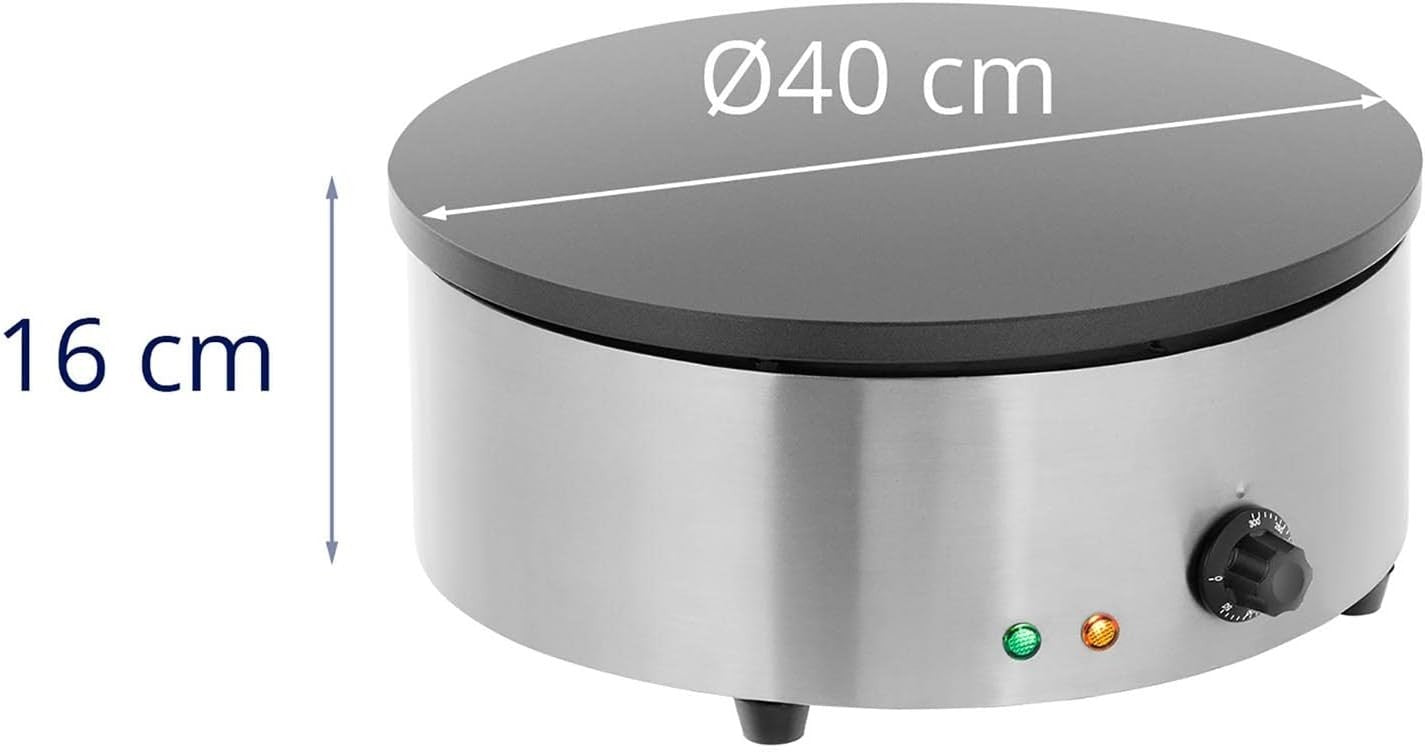 Commercial Crepe Maker 3000W Nonstick Hotplate Stainless Steel Pancake Griddle