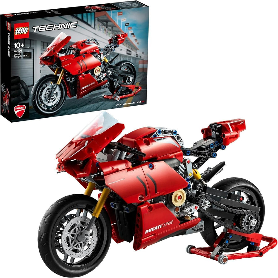 Realistic Motorcycle Building Kit with Gearbox & Suspension – 646 Pieces Set