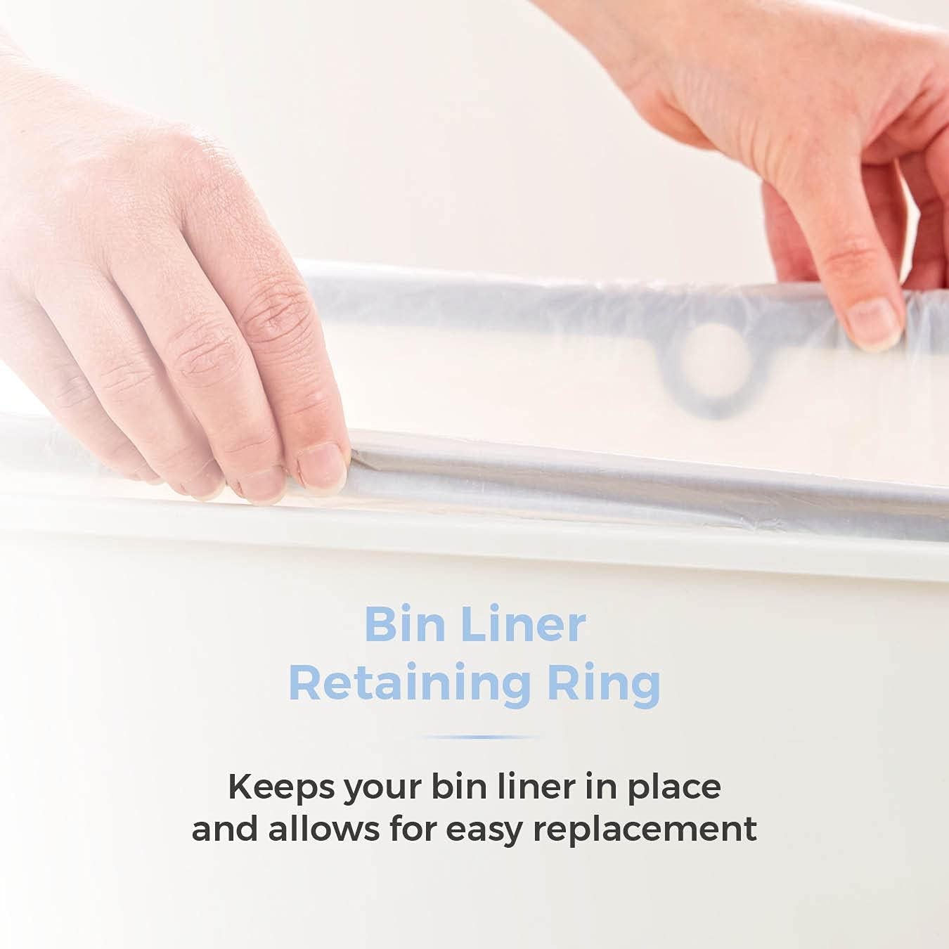 50L Automatic Sensor Kitchen Bin Touchless Motion Waste White