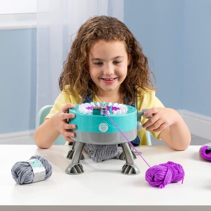 Kids Knitting Machine Craft Kit Beginner Circle Loom Toy Gloves Hats
