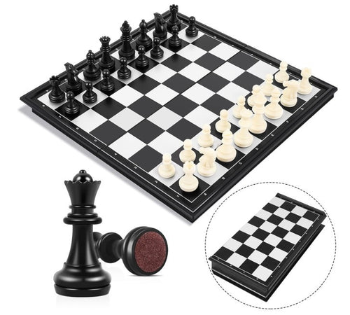 Travel Magnetic Chess Set | Folding Portable Board Game | Kids & Adults Strategy
