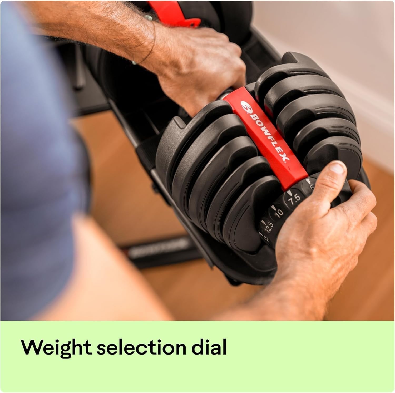 Adjustable Dumbbell 2–24KG Quick Dial Space Saving Home Gym Weight