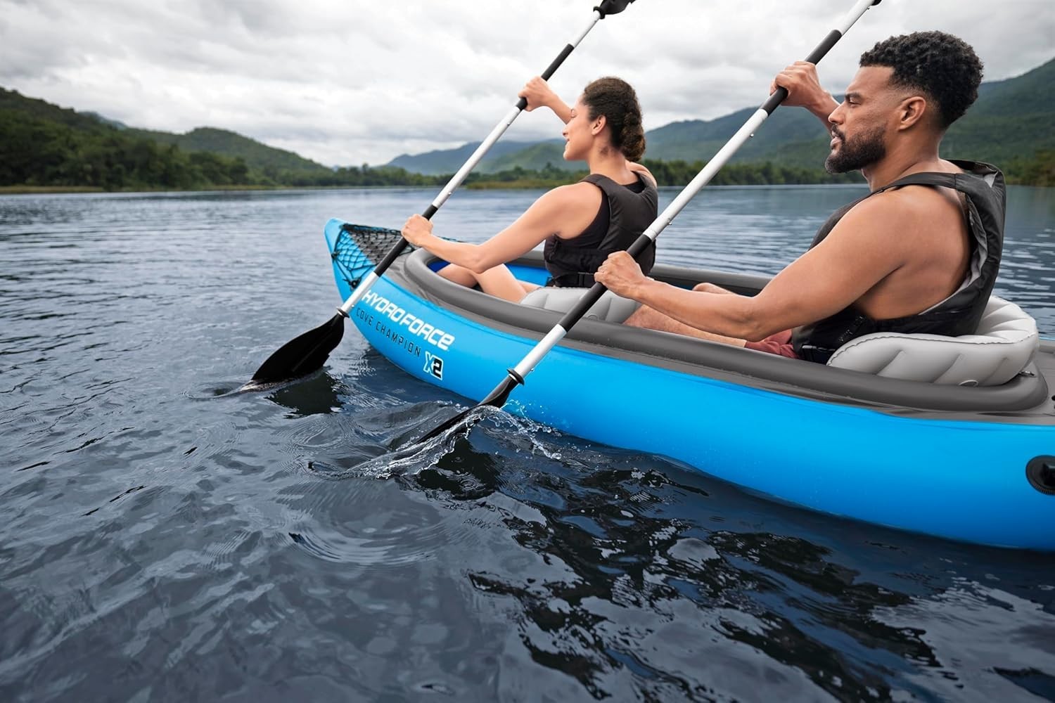 2 Person Inflatable Kayak Set w/ Paddles Pump Seats 10ft 10in