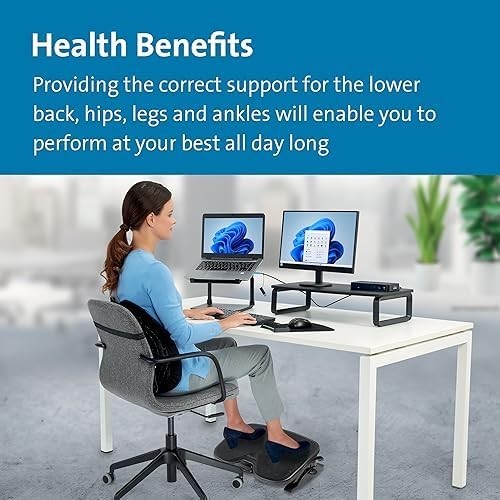 Under Desk Foot Rest Ergonomic Adjustable Tilt SmartFit Office Stool