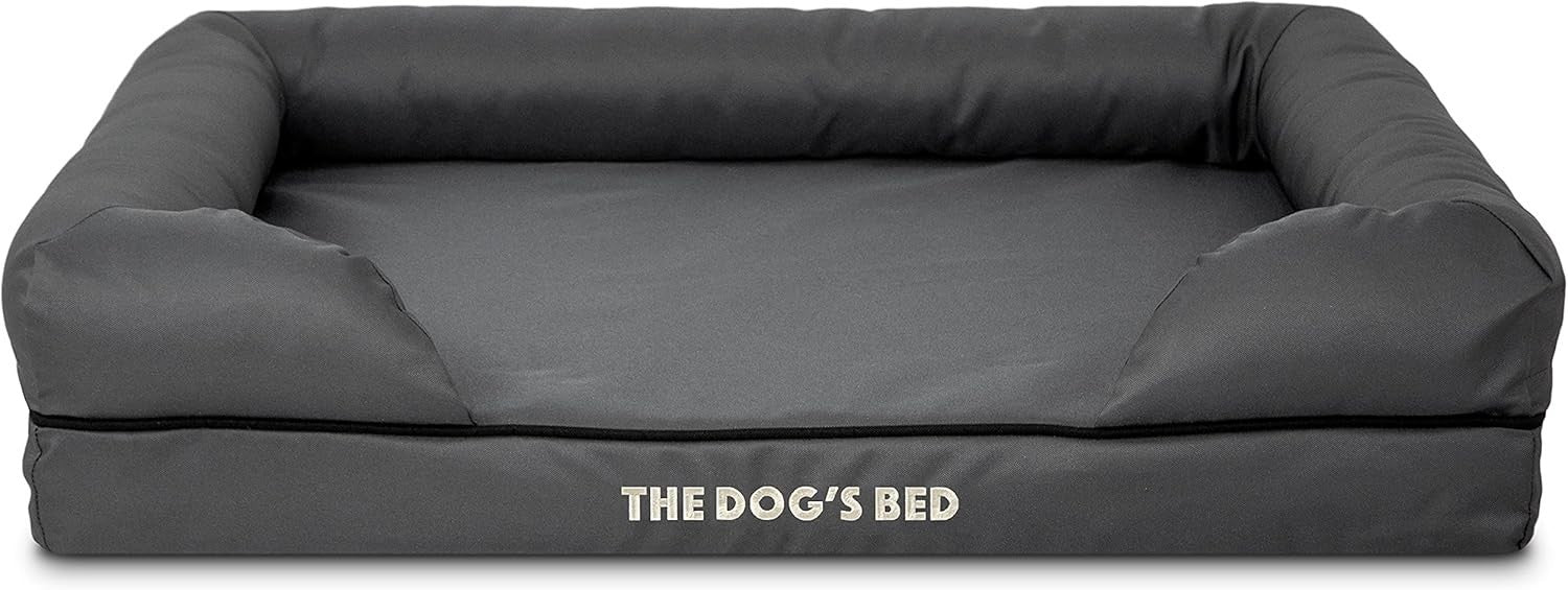 Medium Orthopedic Memory Foam Dog Bed Washable Bolster