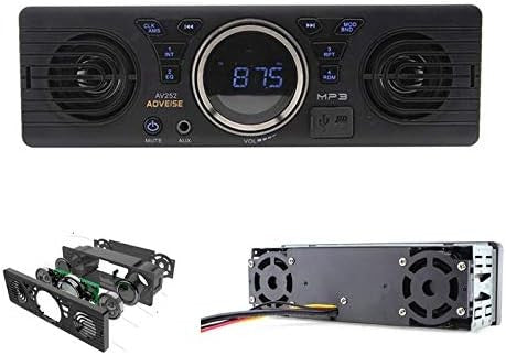 Baceyong 12V Car Stereo SD Card AV252 Bluetooth USB Audio Receiver