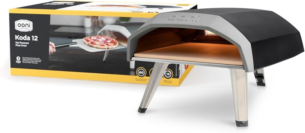 12" Outdoor Gas Pizza Oven 500°C Portable Propane Stonebake BBQ Cooker