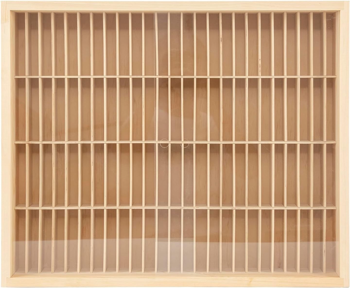 100 Slot Cassette Tape Storage Rack Wall Mount Media Display Cabinet