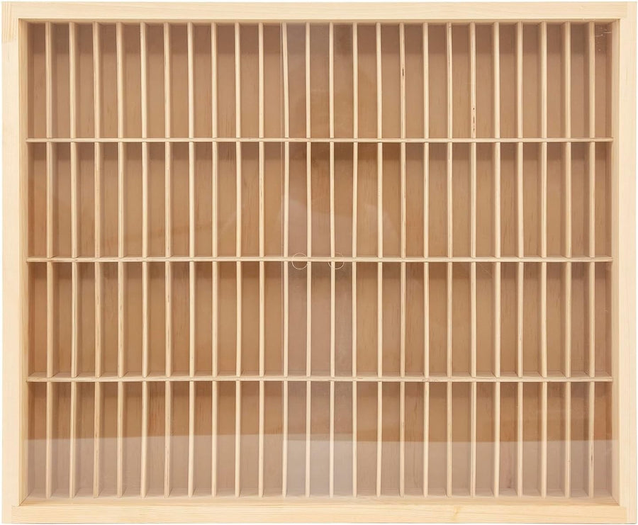 100 Slot Cassette Tape Storage Rack Wall Mount Media Display Cabinet