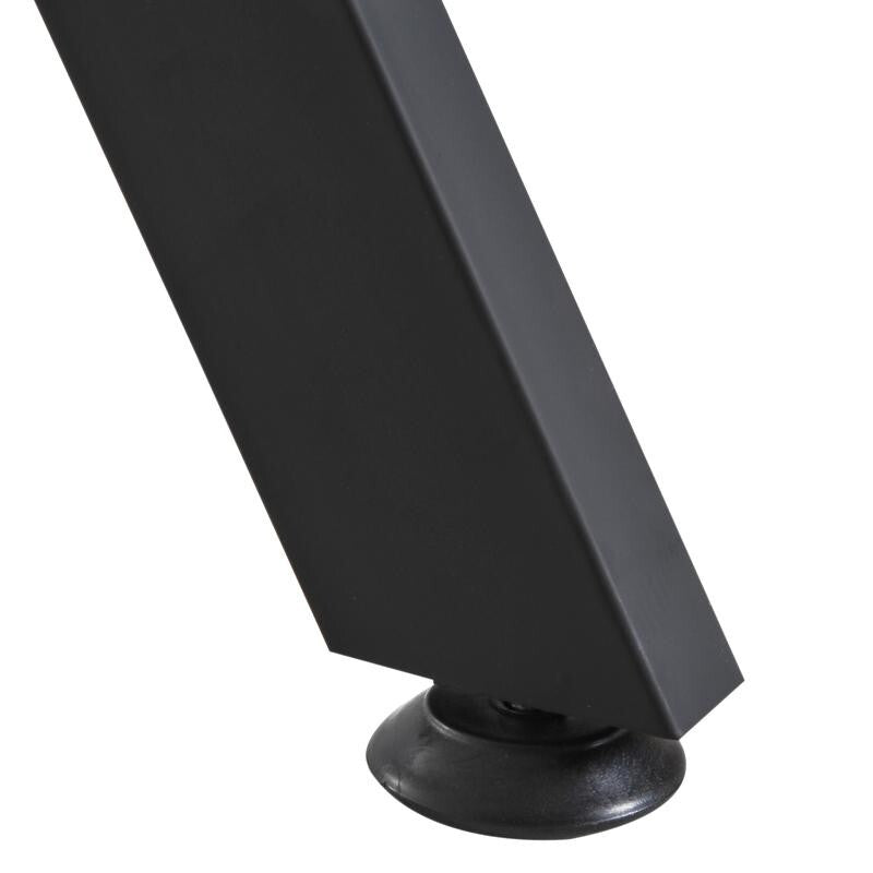 Black L-Shaped Corner Desk with CPU Stand – Gaming & Home Office Workstation