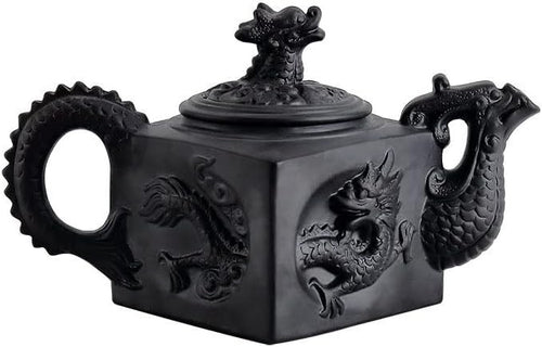 Kung Fu Tea Set Purple Clay Teapot Cups Chinese Ceramic Tea Ceremony Black